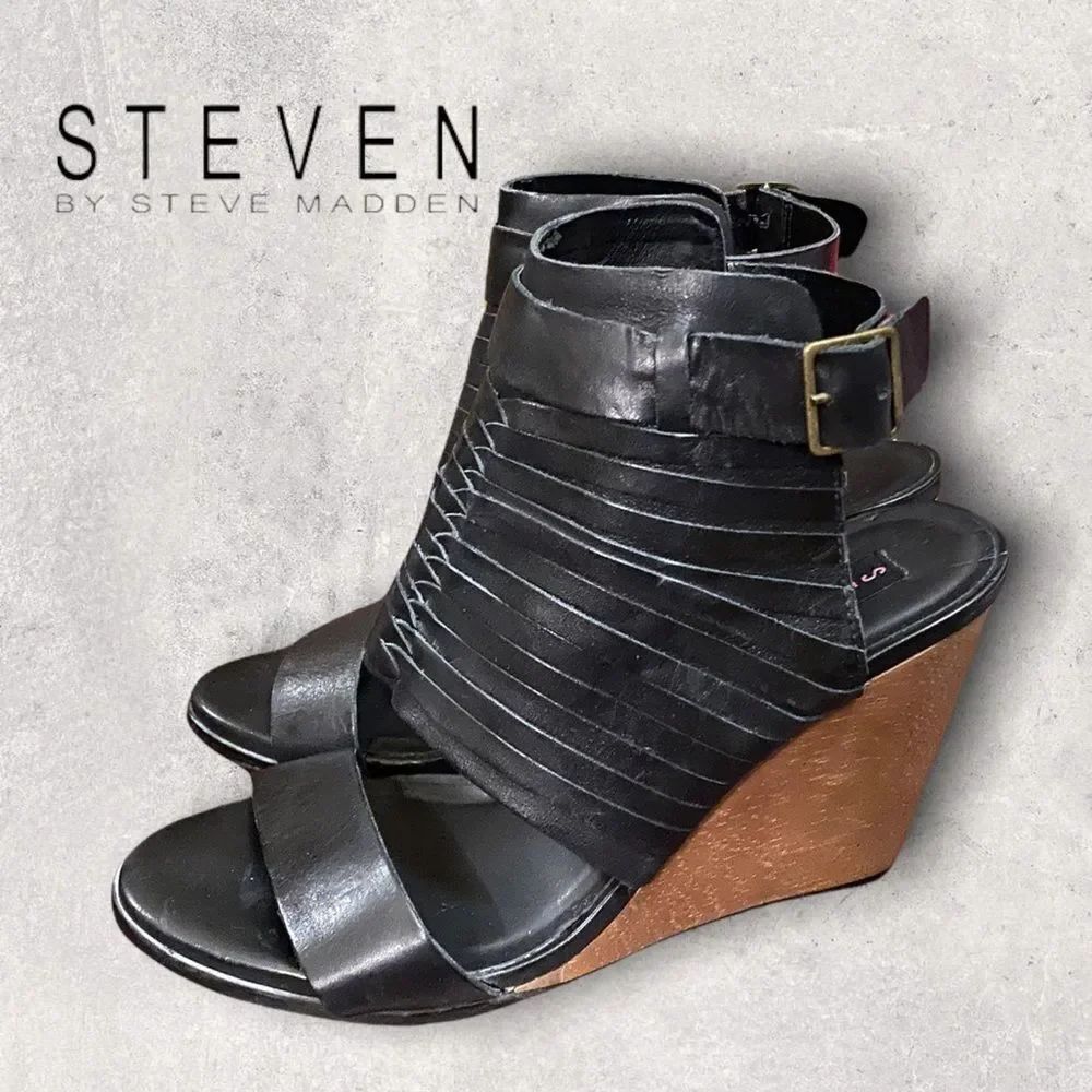 Steven by Steve Madden Jannell Wedge Sandals 8.5